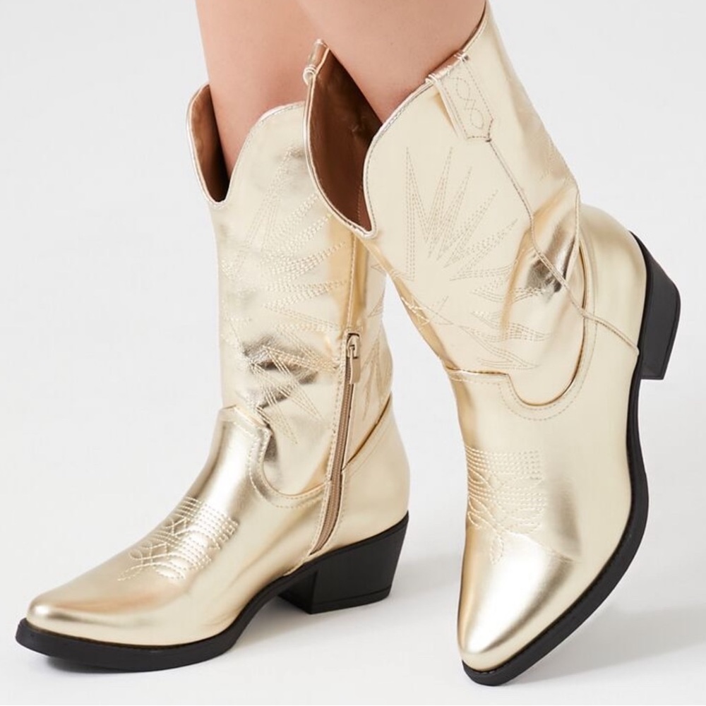 Metallic Cowboy Boots